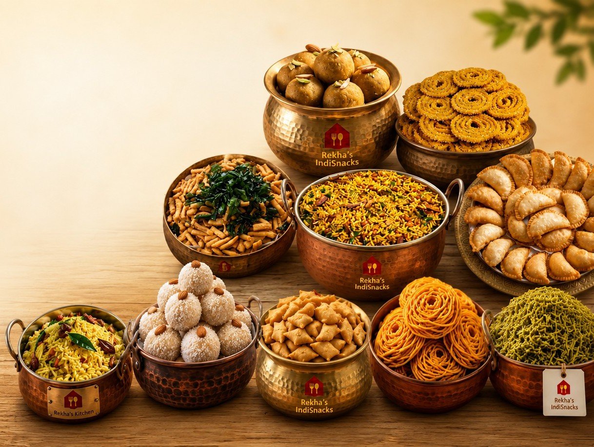 Homemade Indian snacks from Rekha's IndiSnacks